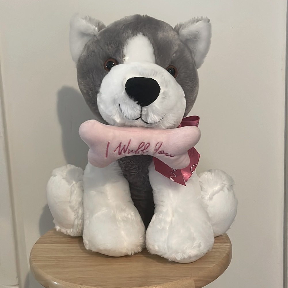 Valentine’s Husky Plush